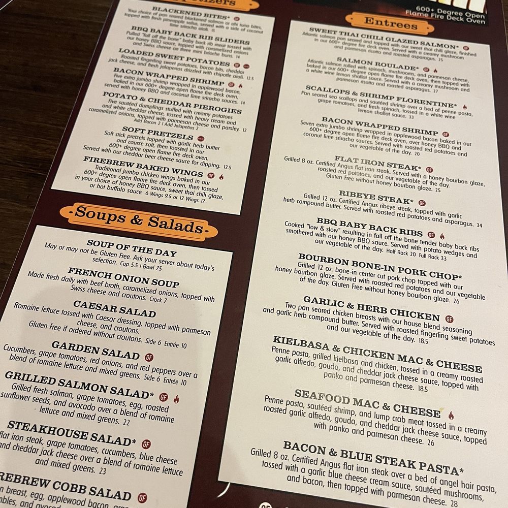 FIREBREW Bar & Grill - Menu - Bars Near Me - Virginia Beach, Virginia