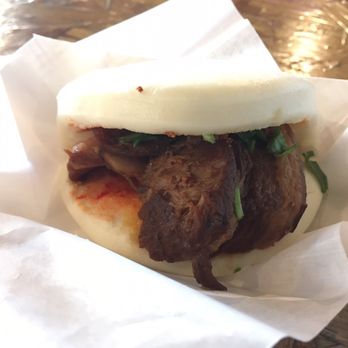 Lao Wang - Pork belly bao! At $2.99, a bit tiny. - Chinese Near Me - Goleta, California