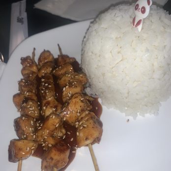 Katsura Sushi Bar - Chicken skewer & rice - Sushi Bars Near Me - El Paso, Texas
