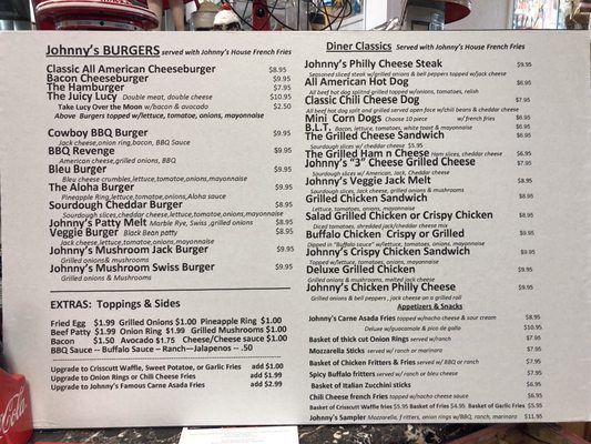 Menu photo 8 Johnny's Diner & Creamery Tracy, CA Menu photo 8 Johnny's Diner & Creamery Tracy, CA