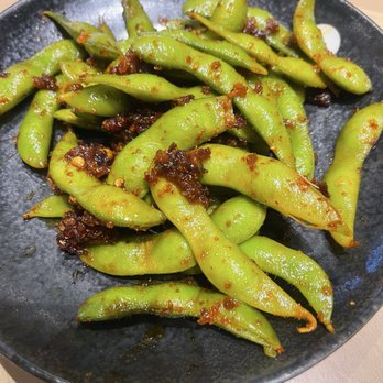 Udon Mugizo - San Mateo - Spicy Garlic Edamame - Japanese Near Me - San Mateo, California Udon Mugizo - San Mateo - Spicy Garlic Edamame - Japanese Near Me - San Mateo, California