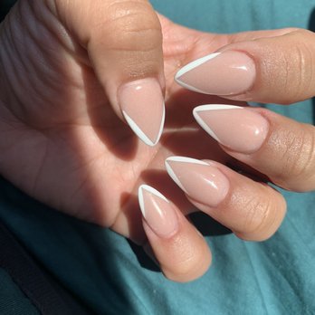 Amazing Nails - Nude claws with white tips - Nail Salons Near Me - Spring Valley, California Amazing Nails - Nude claws with white tips - Nail Salons Near Me - Spring Valley, California