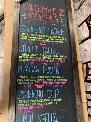 Menu photo 3 Rositas Taco Shop Rockport, TX