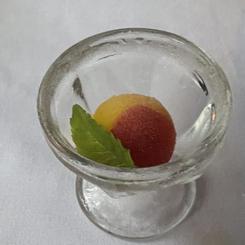 Cafe Lafayette Dinner Train - Sorbet to clear the pallet. - New American Near Me - Lincoln, New Hampshire