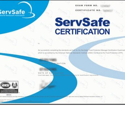 SafeStaff California Food Safety Training-Los Angeles - ServSafe Food Safety Manager Certificates!