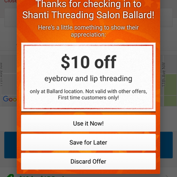 Shanti Threading Salon Ballard - The coupon that did not "exist" - Waxing Near Me - Seattle, Washington