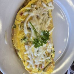 Spicy chicken omelet. Was not spicy at all.