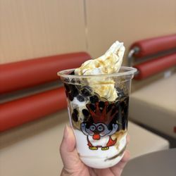 Zhengxin Chicken Steak - Vanilla soft serve with boba