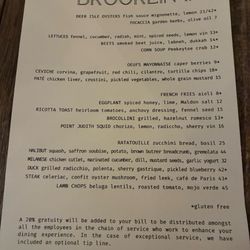 The Brooklin Inn - Menu