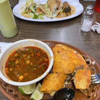 la mexicana - Quesabirria and dipping sauce. - Grocery Near Me - Coralville, Iowa la mexicana - Quesabirria and dipping sauce. - Grocery Near Me - Coralville, Iowa