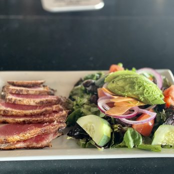 Cafe Ibiza - Blackened tuna steak salad - Seafood Near Me - Fort Lauderdale, Florida Cafe Ibiza - Blackened tuna steak salad - Seafood Near Me - Fort Lauderdale, Florida