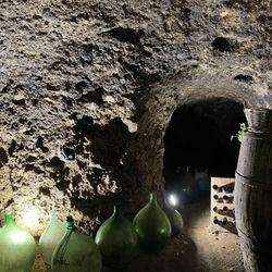 Minardi Winery Tours - A cellar from a volcano gas bubble