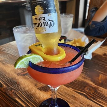 Tacos el Tio - Strawberry Coronita Margarita - Mexican Near Me - Medford, New Jersey