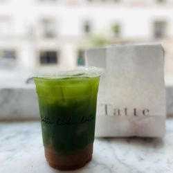 Tatte Bakery & Cafe | Charles St - Matcha Rhubarb Lemonade