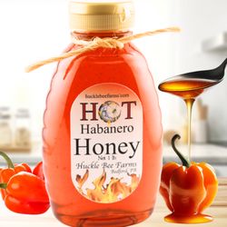 Huckle Bee Farms - Habanero Honey, Hot honey for the spicy taste