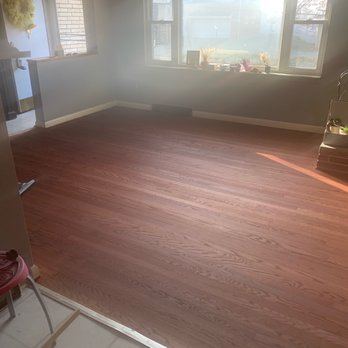Mr. Sandless of Youngstown - Living room after start of the process to refinish. - Refinishing Services Near Me - Boardman, Ohio Mr. Sandless of Youngstown - Living room after start of the process to refinish. - Refinishing Services Near Me - Boardman, Ohio