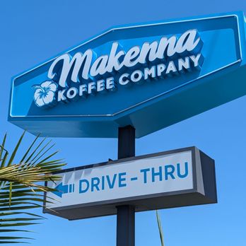 Makenna Koffee - Perfect signage with palm tree vibe - Coffee & Tea Near Me - Orange, California