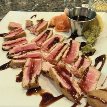 Sea Basin Restaurant - Seared Tuna. I cut it in half before I took the pick - Seafood Near Me - Rocky Point, New York Sea Basin Restaurant - Seared Tuna. I cut it in half before I took the pick - Seafood Near Me - Rocky Point, New York