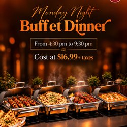 Naan & kabab - Monday nights just got delicious! 

Join us at The Naan for our Monday Night Buffet Dinner and enjoy a flavorful spread of authentic