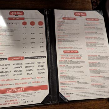 Little Toni's - Menu 7 - Pizza Near Me - North Hollywood, California