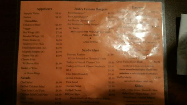 Menu photo 3 Josh's Bar & Grill Hampton, VA