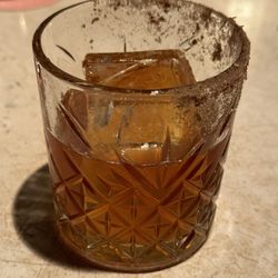 Nour - Seasonal cocktail: Old Fashioned  Coconut washed Gospel Solera Rye, Broken Bean Coffee Liqueur, Crawley's Coconut, Bitters