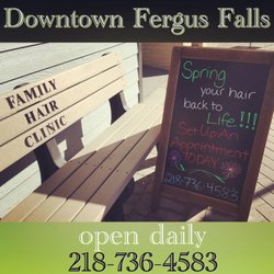 Family Hair Clinic - SPRING your hair back to LIFE! Located in Beautiful Downtown Fergus Falls, MN.  Call 218-736-4583 to set up your next appointment!