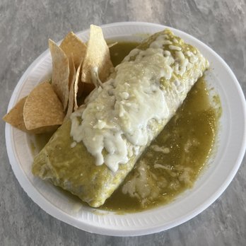 Los Dos Toritos - Wet Chile verde burrito - Seafood Near Me - Baker, California Los Dos Toritos - Wet Chile verde burrito - Seafood Near Me - Baker, California