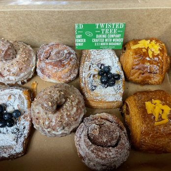 Twisted Tree Baking Company - Morning Buns, Wild Blueberry Cream Cheese Danish, Maple Pecan Cake Donut, and Sausage-Cheddar Roulade - Bakeries Near Me - Edmond, Oklahoma