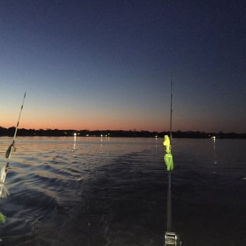PrimeTime Fishing Charter - Sunrise on the Chesapeake. Fishing for some rockfish aka striped bass. - Boat Charters Near Me - Stevensville, Maryland PrimeTime Fishing Charter - Sunrise on the Chesapeake. Fishing for some rockfish aka striped bass. - Boat Charters Near Me - Stevensville, Maryland
