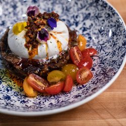 Lupessa - Handmade Burrata

Eggplant caponata, marinated tomato, old balsamic