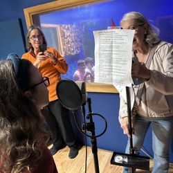 Mix Masters Studios - Christmas play vocals being recorded.