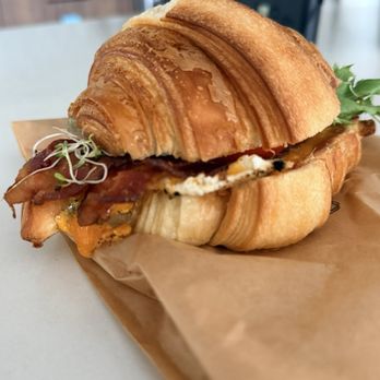 Marché Mon Pitou - Signature Breakfast on Croissant - Cafes Near Me - Vancouver, British Columbia Marché Mon Pitou - Signature Breakfast on Croissant - Cafes Near Me - Vancouver, British Columbia