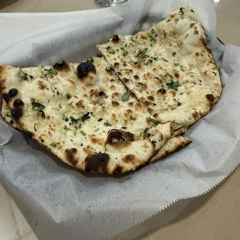 Mantra Indian Cuisine - Garlic Nan fresh & hot - Indian Near Me - Temecula, California