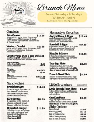 Menu photo 1 Andy's Club Ogden, UT Menu photo 1 Andy's Club Ogden, UT