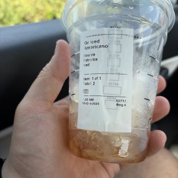 Starbucks - Iced Caff Americano - Coffee & Tea Near Me - Orange, California