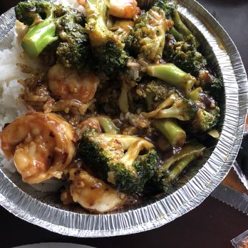 Wang's Kitchen - a plate of food with rice and broccoli - Chinese Near Me - Raleigh, North Carolina