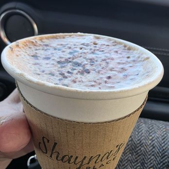 Shayna's Place - Mocha w/whole milk, very smooth, Nice amount of cocoa - Juice Bars & Smoothies Near Me - Wickford, Rhode Island