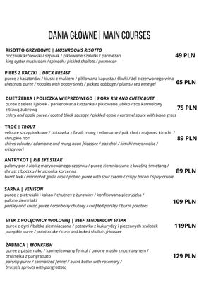 Menu photo 4 Mariacka 1 Gdańsk, PM
