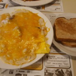 Country omelet and wheat toast Country omelet and wheat toast