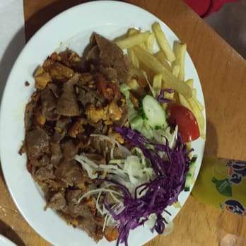 Bismillah Raval Kebabish - Mix kebab plate.... with nan and chips. A must try.... - Halal Near Me - Barcelona, B
