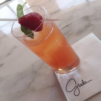GIADA - Giada Las Vegas birdie with muddled strawberry, basil, Ceylon Gold iced tea, Giada's Italian basil lemonade. - Italian Near Me - Las Vegas, Nevada