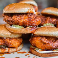 Los Angeles City Fire Station 2 - Nashville hot chicken sandwich