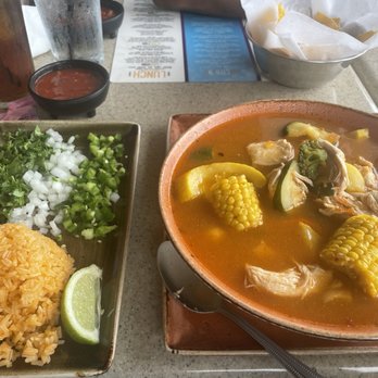 Azteca D'Oro Mexican Restaurant Lake Nona - My large bowl of pollo de sopa. Amazing - Mexican Near Me - Orlando, Florida Azteca D'Oro Mexican Restaurant Lake Nona - My large bowl of pollo de sopa. Amazing - Mexican Near Me - Orlando, Florida