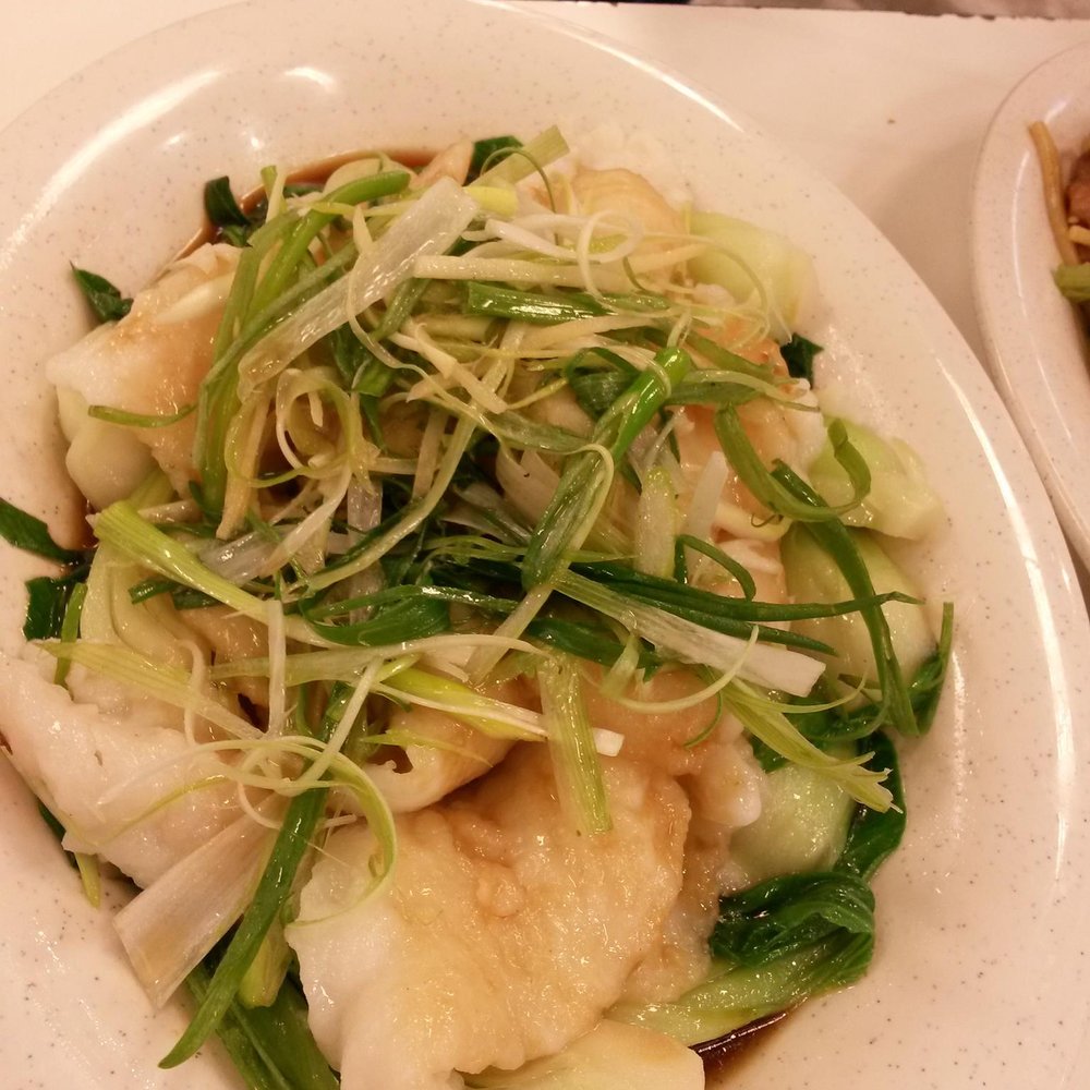 Humble House - steamed white fish with baby bokchoy - Chinese Near Me - Duluth, Georgia Humble House - steamed white fish with baby bokchoy - Chinese Near Me - Duluth, Georgia