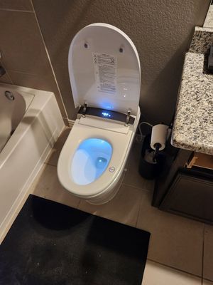 Smart Toilet Replacement - The smart toilet was carefully positioned and securely installed, with precise water line connections and electrical setup as required. The system was fully tested to ensure proper flushing, water flow, and functionality of all smart features. The job was completed with attention to detail, leaving the area clean and the customer informed on proper use and maintenance. Smart Toilet Replacement - The smart toilet was carefully positioned and securely installed, with precise water line connections and electrical setup as required. The system was fully tested to ensure proper flushing, water flow, and functionality of all smart features. The job was completed with attention to detail, leaving the area clean and the customer informed on proper use and maintenance.