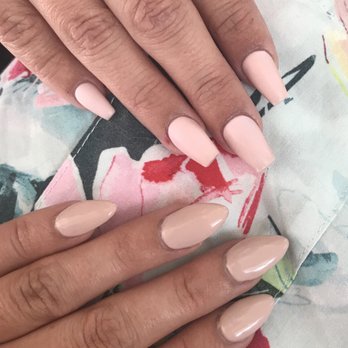 Forever Nails - My sister and I, different shapes and top coats. - Nail Salons Near Me - Vista, California