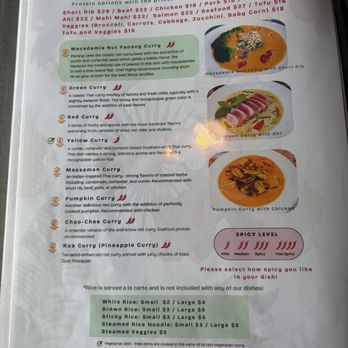 Maui Thai Bistro - Curry Menu - Thai Near Me - Kihei, Hawaii