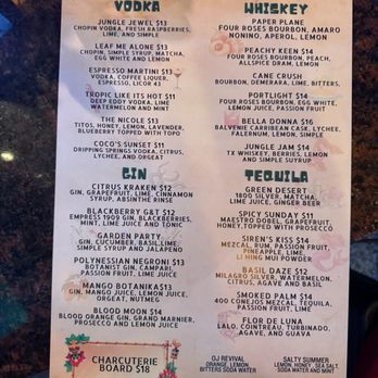 Coco’s On The Canal - Drinks menu vodka gin whiskey tequila. - Cocktail Bars Near Me - Kemah, Texas Coco’s On The Canal - Drinks menu vodka gin whiskey tequila. - Cocktail Bars Near Me - Kemah, Texas