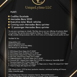 Uniquely Limo - Prices are as reasonable as you'll get anywhere.